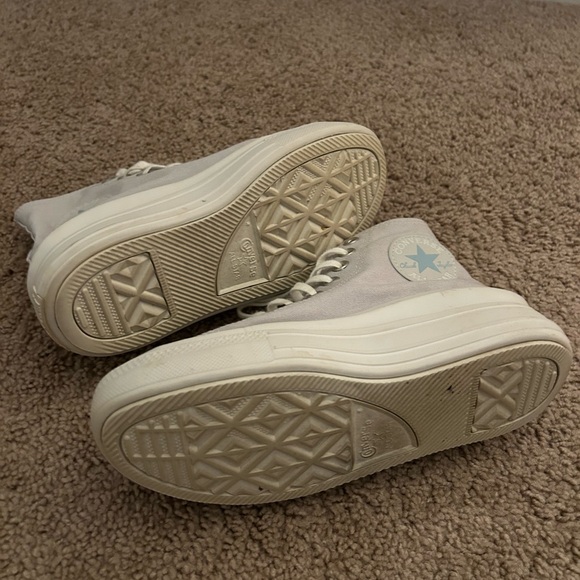 Converse Chuck Taylor All Star Move Platform High Top Sneakers Light Purple - Picture 5 of 5